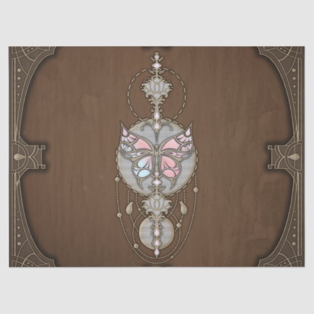 Stilftiger Schmetterling Seidenpapier (Vorderseite)