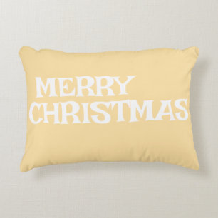 STILISCH MODERN ELEGANT MERRY CHRISTMAS BEIGE FARB DEKOKISSEN
