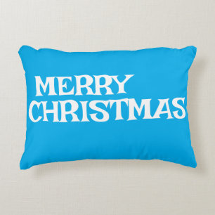 STILISCH MODERN ELEGANT MERRY CHRISTMAS BLAUE FARB DEKOKISSEN