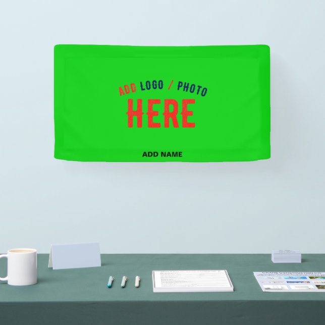 STILISCH MODERNE KUSTOM LIME GREEN ÜBERPRÜFT MARKI BANNER (Messe)