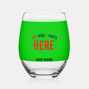 STILISCH MODERNE KUSTOM LIME GREEN ÜBERPRÜFT MARKI WEINGLAS OHNE STIEL
