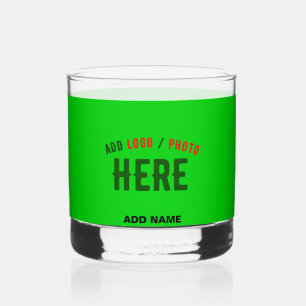STILISCH MODERNE KUSTOM LIME GREEN ÜBERPRÜFT MARKI WHISKYGLAS