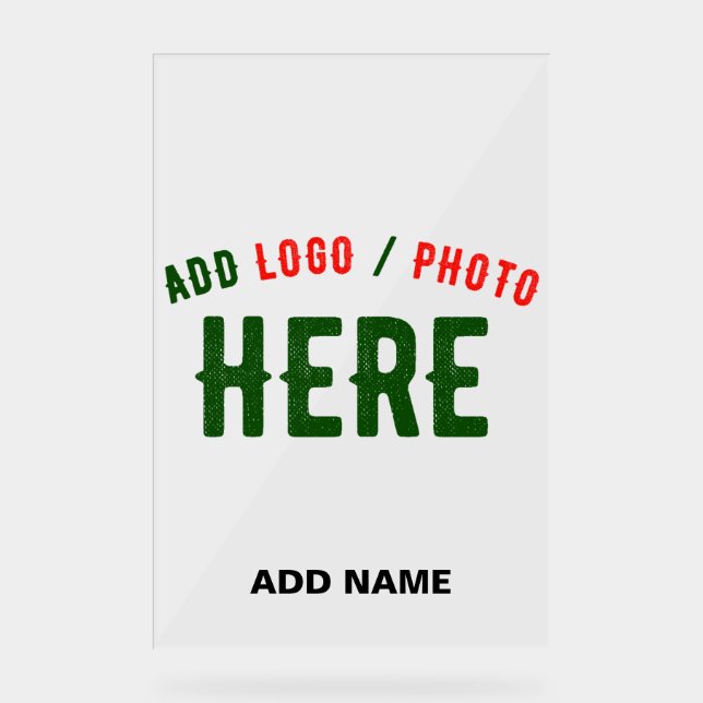 STILISCH MODERNE ZOLLBARE, KLAR ÜBERPRÜFTE MARKEN ACRYLSCHILD (Vorderseite)