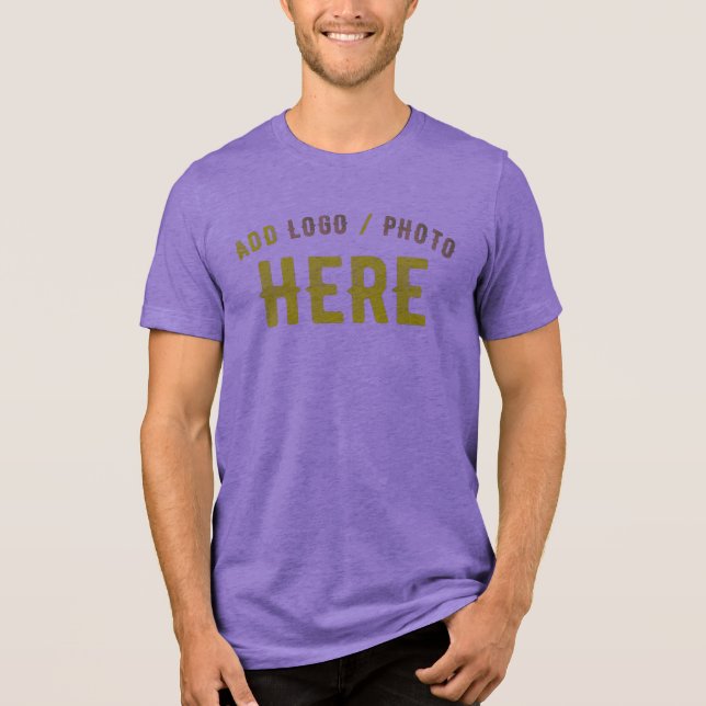 STILISCH MODERNE, ZOLLBARE, LILA ÜBERPRÜFTE MARKEN Tri-Blend SHIRT (Vorderseite)