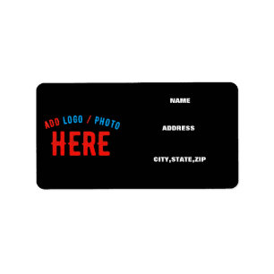 STILISCH MODERNE ZOLLBARE, SCHWARZE KONTROLLE ADRESSAUFKLEBER