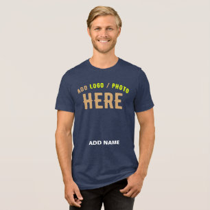 STILISCH MODERNE, ZOLLBLAU-BRAND Tri-Blend SHIRT
