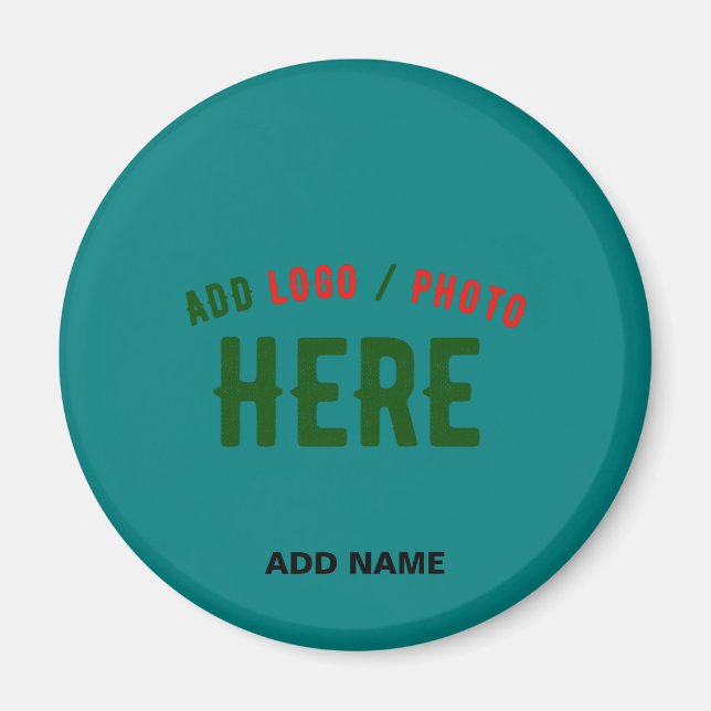 STILISCH MODERNES CUSTOM AQUAMARIN GREEN ÜBERPRÜFT MAGNET (Vorne)