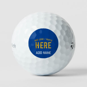 STILISCH MODERNES CUSTOM WHITE COBALT BLAUE BRANDG GOLFBALL