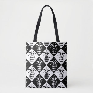 Stilisierte Ananas Harlequin Doodle Muster