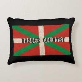 Stilisierte baskische Landesflagge Dekokissen