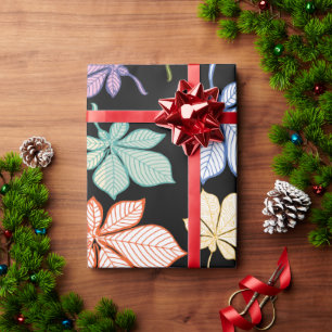 Stilisierte Blätter 9 Geschenkpapier