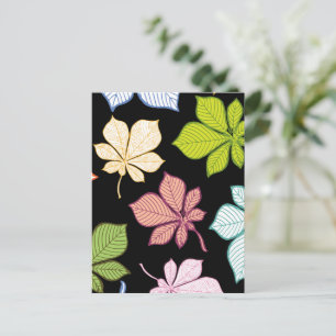 Stilisierte Blätter 9 Postkarte