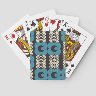 Stilisierte Blume: Moderne Vintage Geometrie. Spielkarten