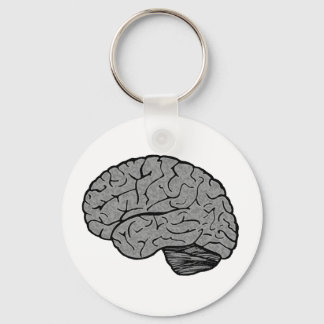 Stilisierte Brain Magnet Schlüsselanhänger