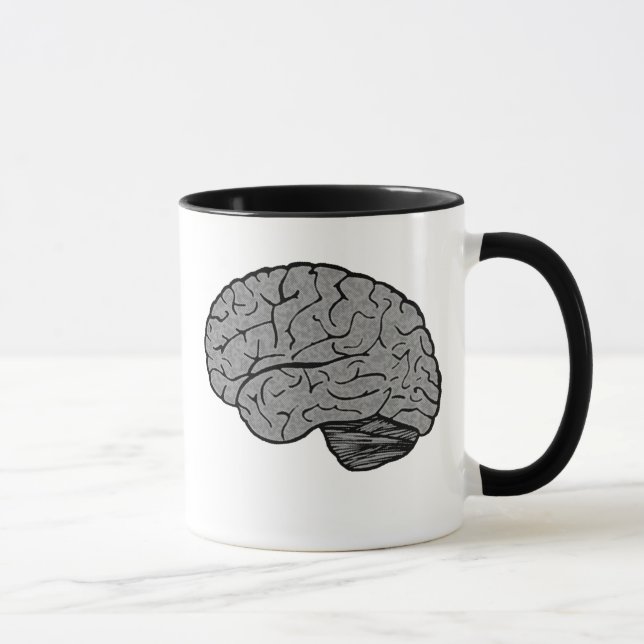 Stilisierte Brain Tasse (Rechts)