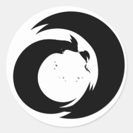 Stilisierte Buchstaben "A" Monogram Moderne Kunst Runder Aufkleber