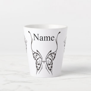 Stilisierte Butterfly Tattoo Thunder_Cove Milchtasse