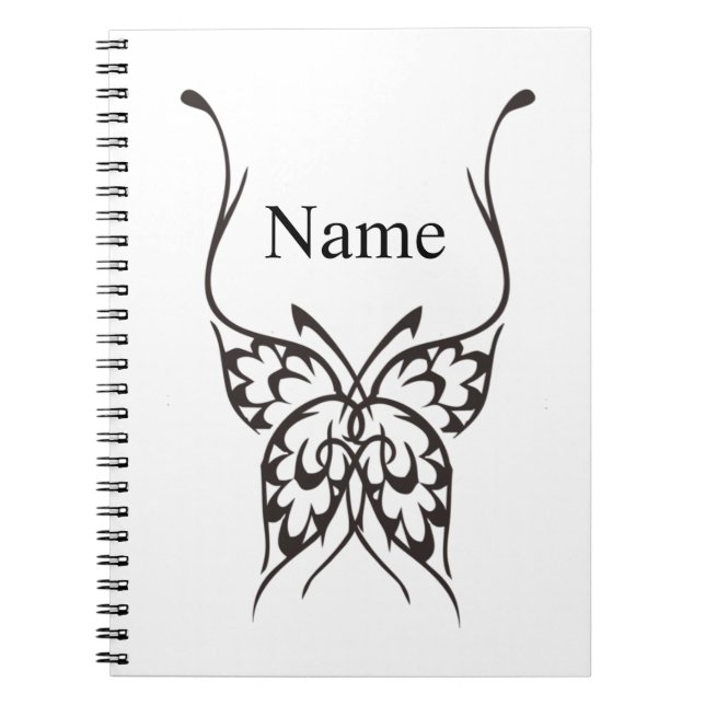 Stilisierte Butterfly Tattoo Thunder_Cove Notizblock (Vorderseite)