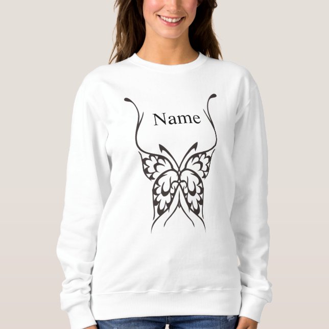 Stilisierte Butterfly Tattoo Thunder_Cove  Sweatshirt (Vorderseite)