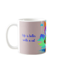 Stilisierte coole Katze