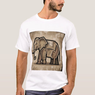 Stilisierte Elefant T-Shirt