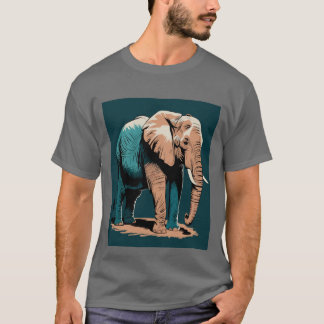 Stilisierte Elefant T-Shirt