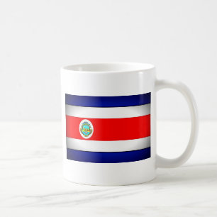 Stilisierte Fahne Costa Rica Kaffeetasse