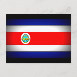 Stilisierte Fahne Costa Rica Postkarte