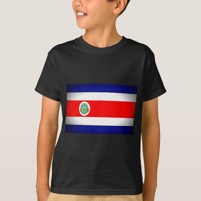 Stilisierte Fahne Costa Rica T-Shirt (Vorderseite)