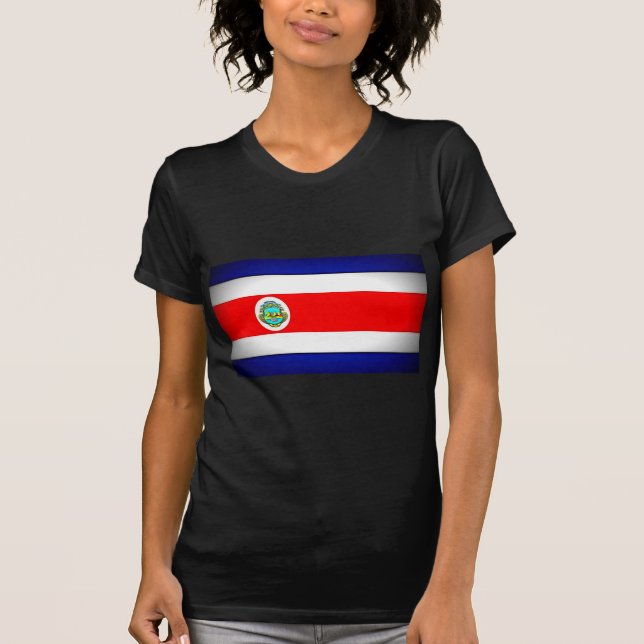 Stilisierte Fahne Costa Rica T-Shirt (Vorderseite)