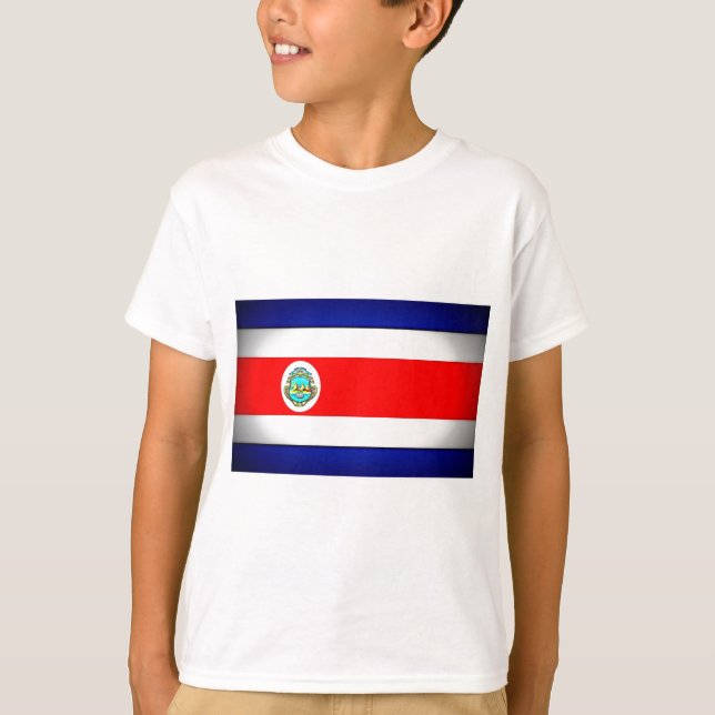 Stilisierte Fahne Costa Rica T-Shirt (Vorderseite)