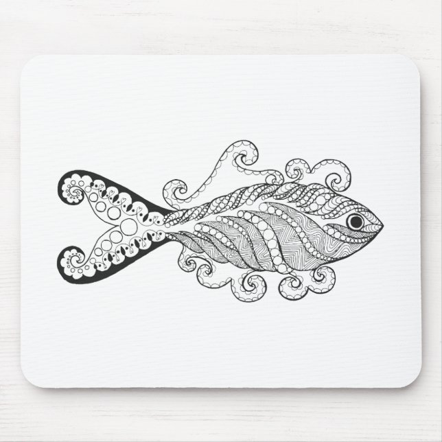 Stilisierte Fische Mousepad (Vorne)