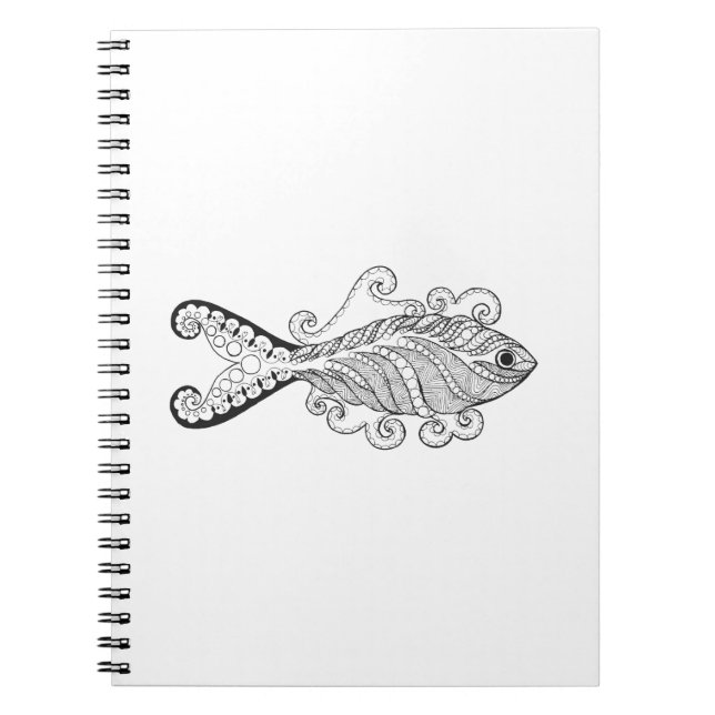 Stilisierte Fische Notizblock (Vorderseite)