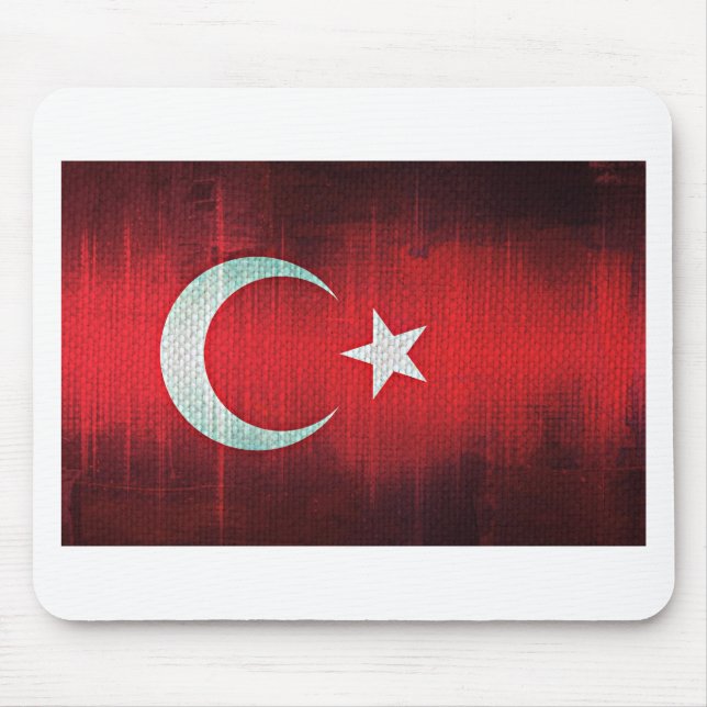 Stilisierte Flagge der Türkei Mousepad (Vorne)