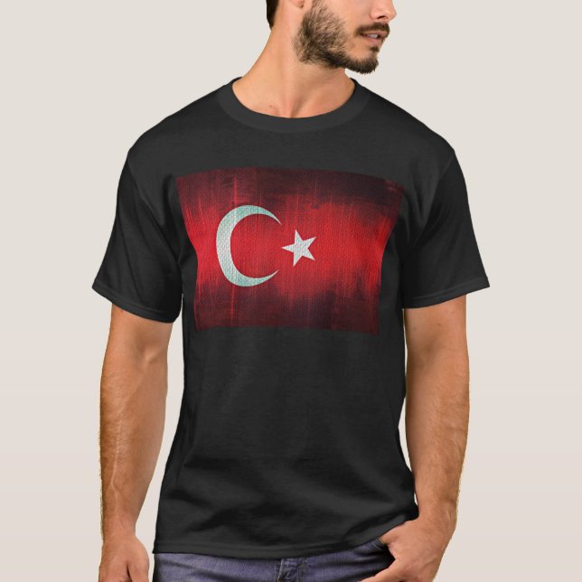 Stilisierte Flagge der Türkei T-Shirt (Vorderseite)