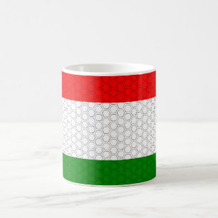 Stilisierte Flagge Ungarns Kaffeetasse