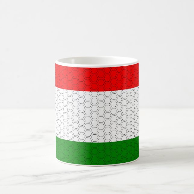 Stilisierte Flagge Ungarns Kaffeetasse (Mittel)