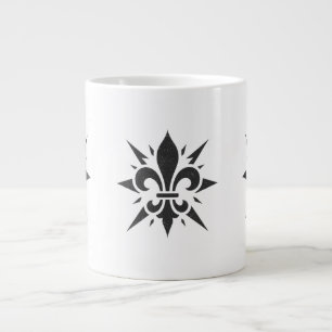 "Stilisierte Fleur-de-lis" Spezialtasse Jumbo-Tasse