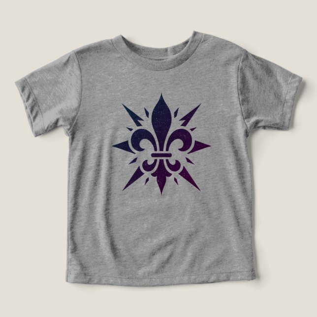 "Stilisierte Fleur-de-lis" T-Shirt (Design Vorderseite)