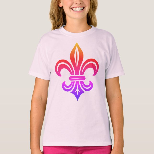 "Stilisierte Fleur-de-lis" T-Shirt (Vorderseite)