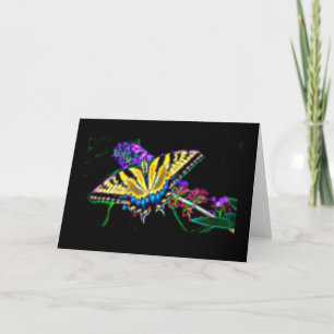 Stilisierte Frack Butterfly Karte