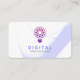 Stilisierte Glühbirnen Visitenkarte