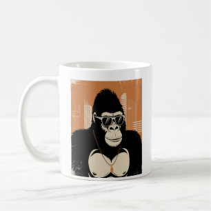 Stilisierte Gorilla Kaffeetasse