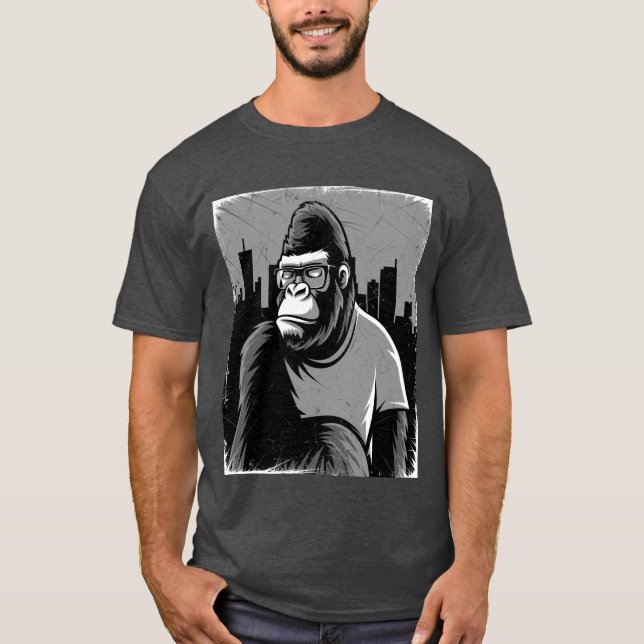 Stilisierte Gorilla T-Shirt (Vorderseite)