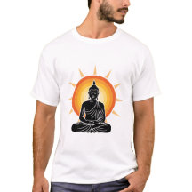 Stilisierte Illustration einer Buddha-Silhouette
