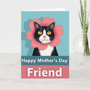 Stilisierte Katzen-Muttertag-Geschenkkarte Karte