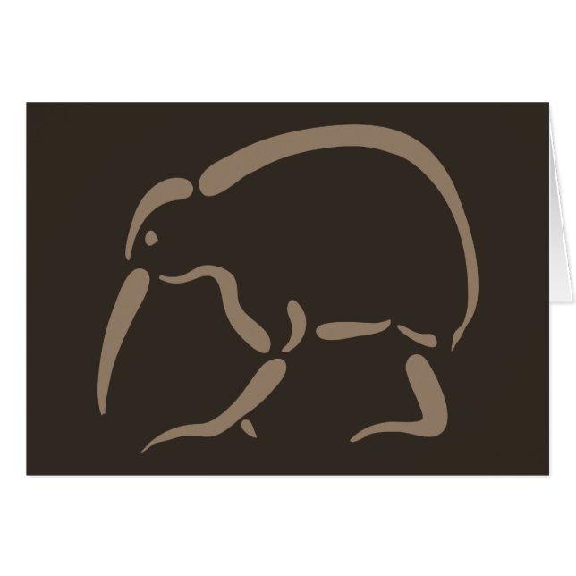 Stilisierte Kiwi (Vorderseite (Horizontal))