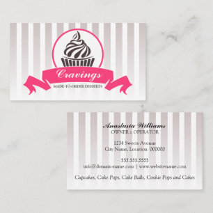Stilisierte Kuchen-Bäckerei Visitenkarte