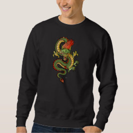 Stilisierte lange Hülse T des Drache-09 Sweatshirt