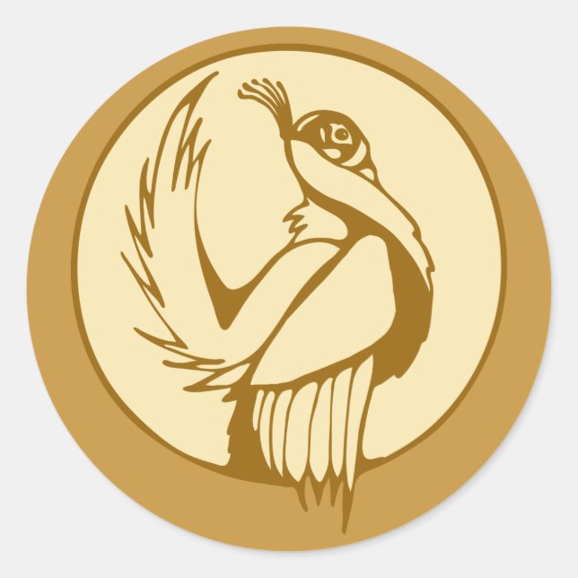 Stilisierte Masse Runder Aufkleber (Vorderseite)